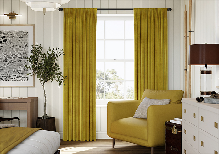 Ultra Luxe Velvet, Old Gold - Made to Measure Curtains - Image 3
